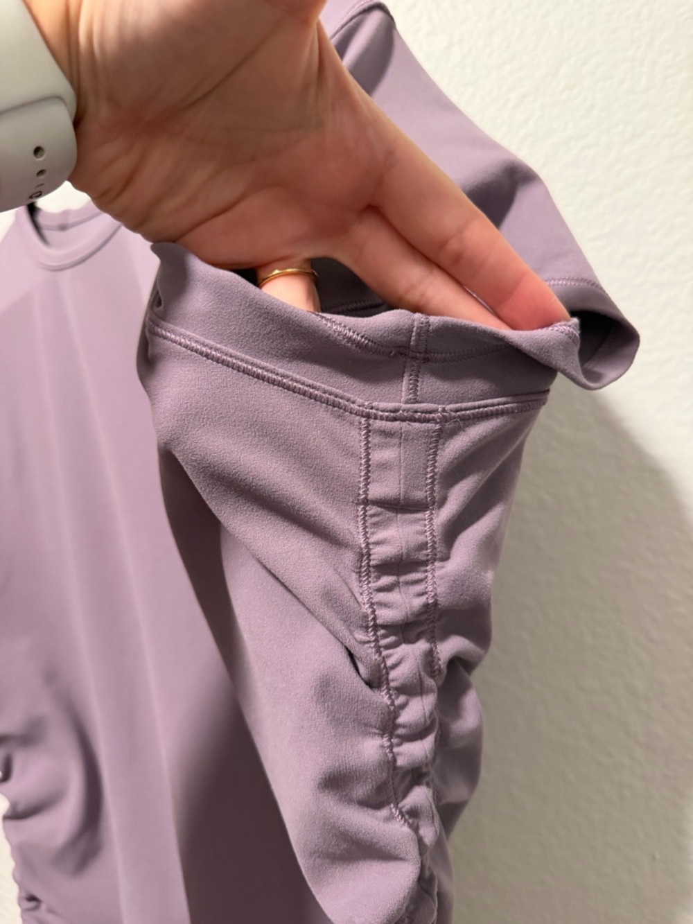 Lululemon All It Takes Nulu Short Sleeve Shirt Purple 14 - Picture 3 of 9